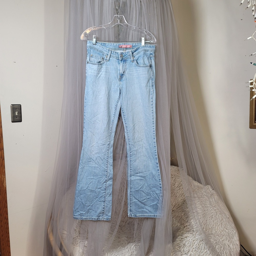 Vtg Y2K Levi's Super Bootcut 518 Western Jeans Blue Denim 32x32 Size 9 Womens